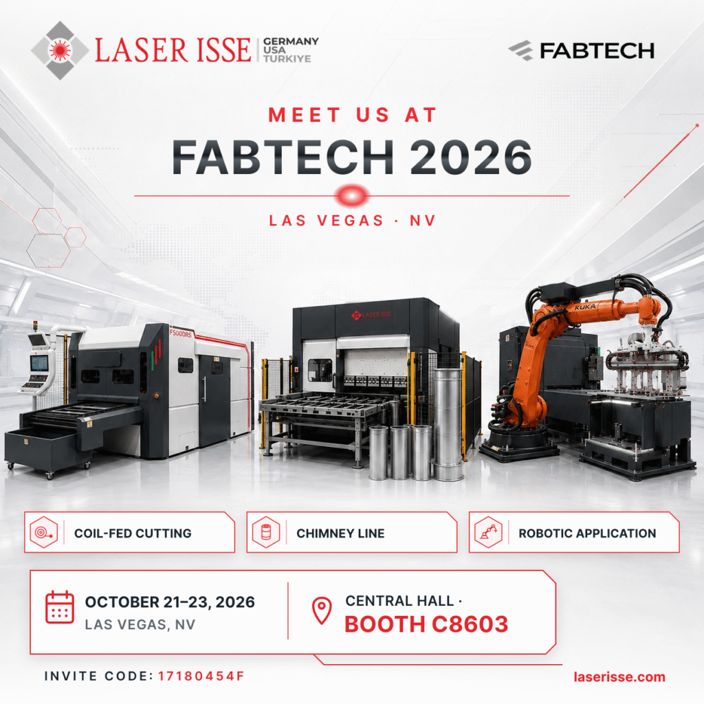 Laser Isse We Are Participating in FABTECH 2026 2 Meet Laser ISSE at FABTECH 2026, October 21–23, Las Vegas. Central Hall, Booth C8603. Invite code: 17180454F.