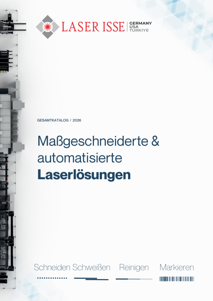 Titelseite des Laser ISSE Gesamtkatalogs 2026 auf Deutsch